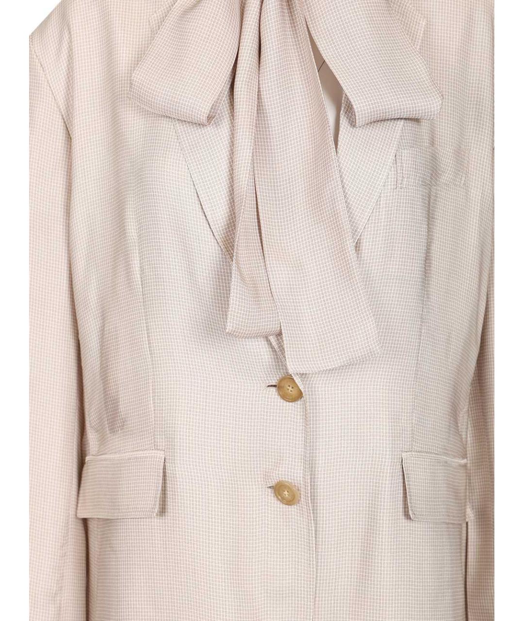 ACNE STUDIOS Бежевый вискозный жакет/пиджак, фото 4