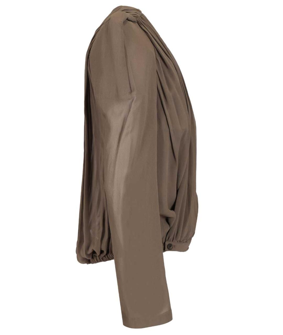 RICK OWENS Серый шелковый жакет/пиджак, фото 3