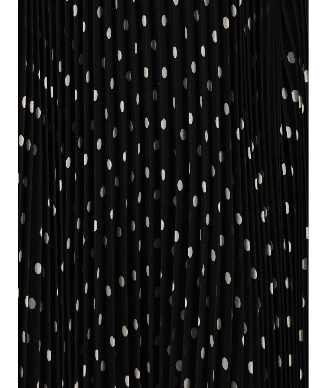 VALENTINO Черная шелковая юбка миди, фото 4