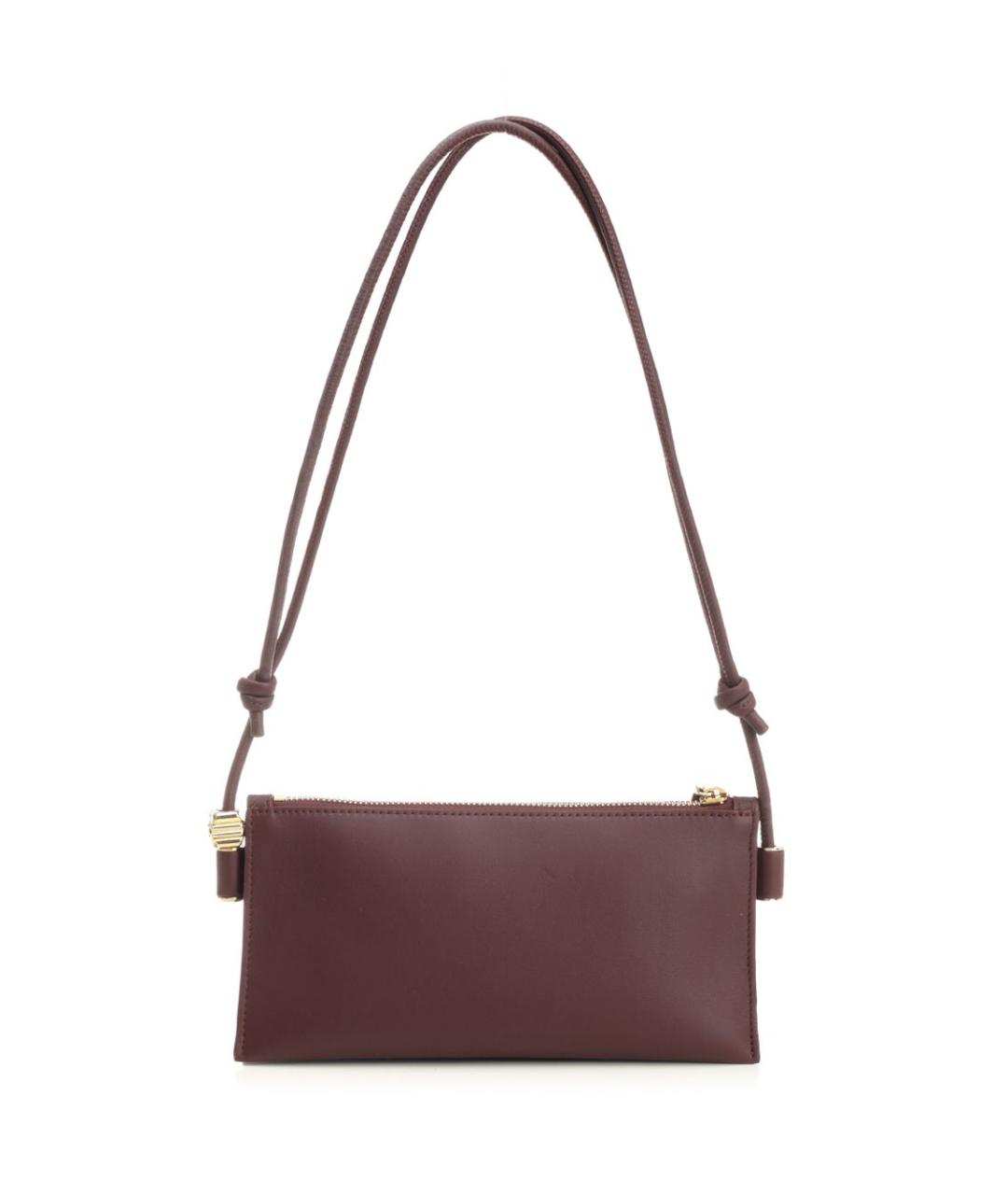 LOEWE Бордовая кожаная сумка через плечо, фото 3