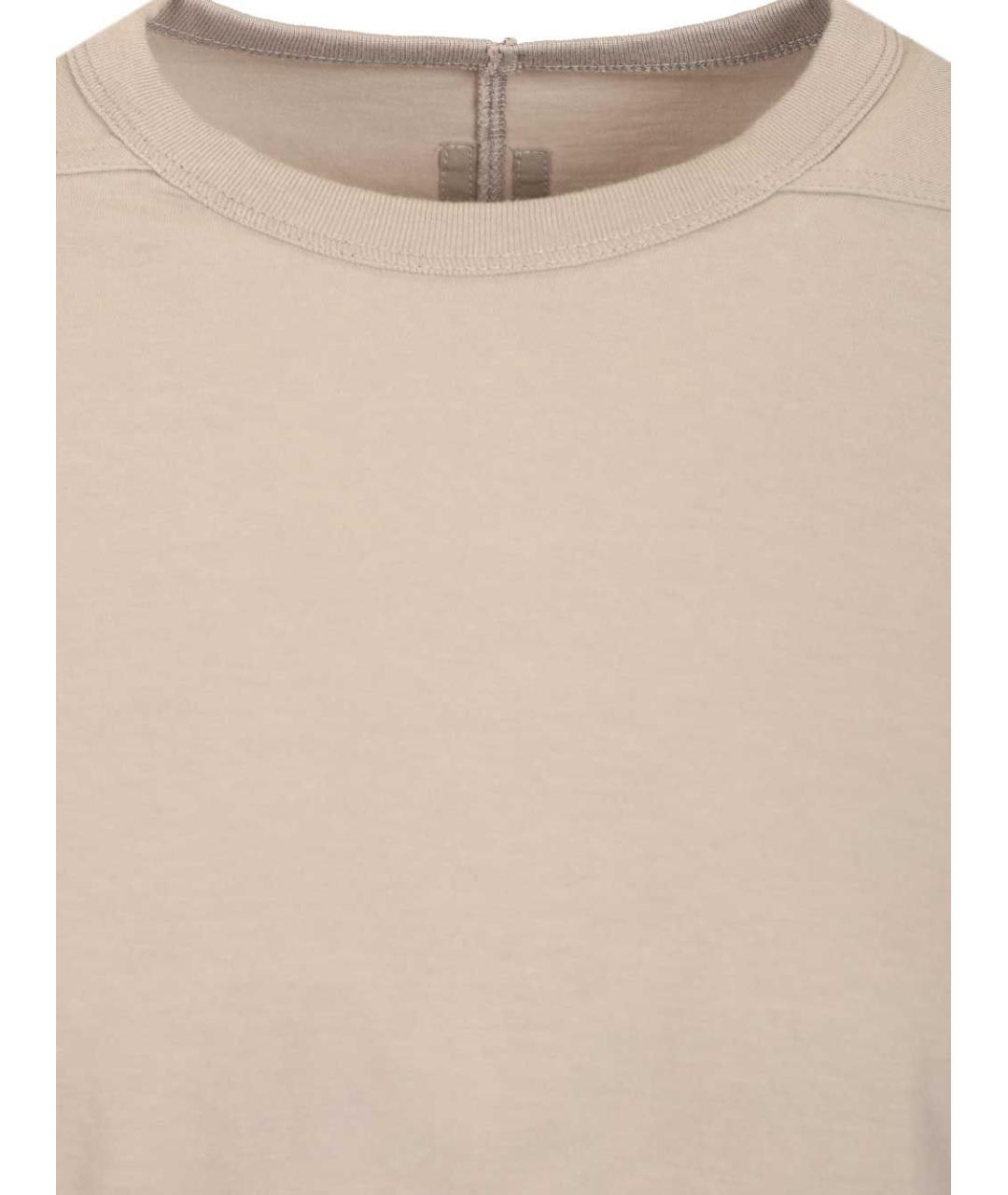 RICK OWENS Белая хлопковая футболка, фото 3