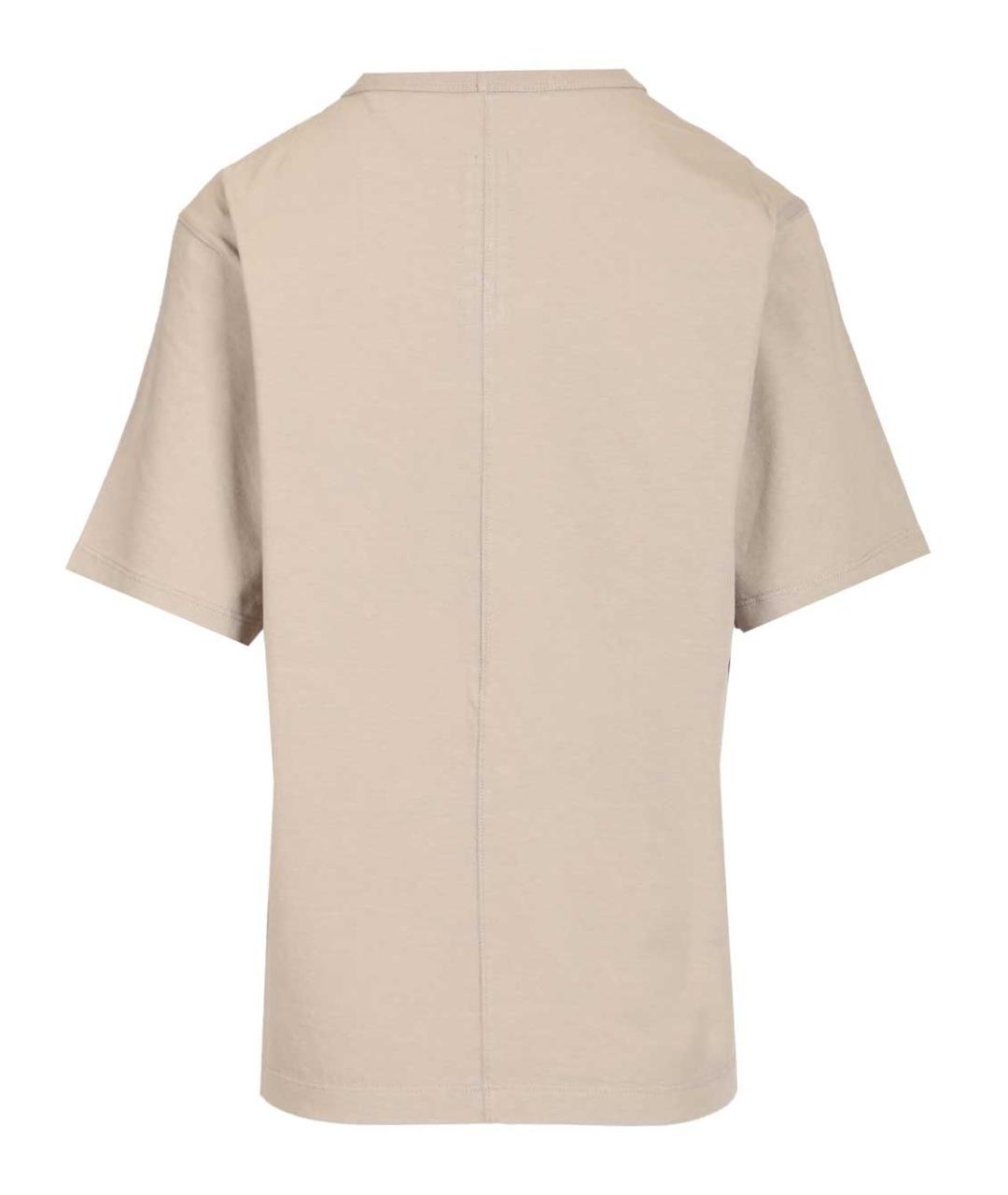 RICK OWENS Белая хлопковая футболка, фото 2