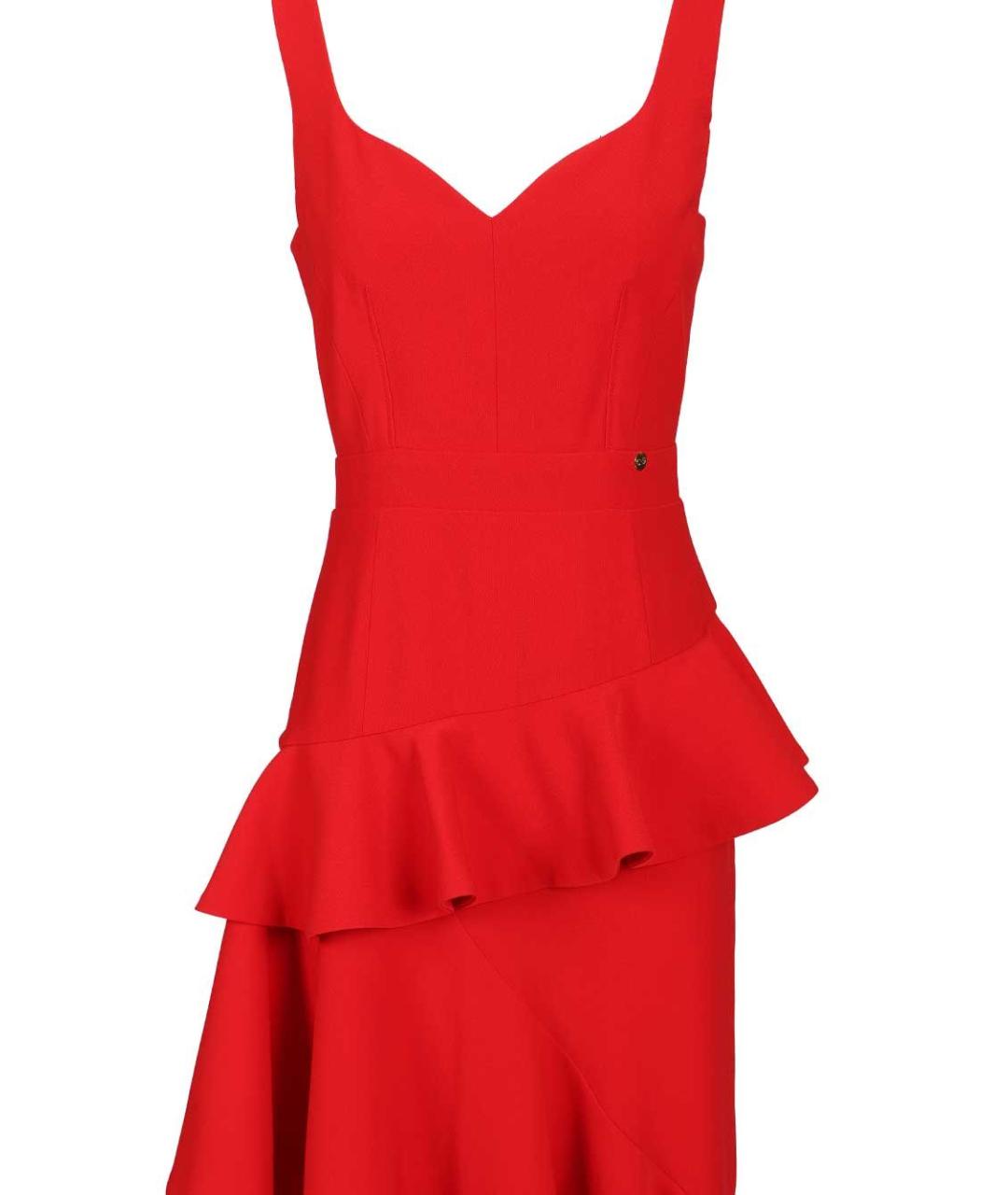 CATALINA Красное полиэстеровое вечернее платье, фото 4