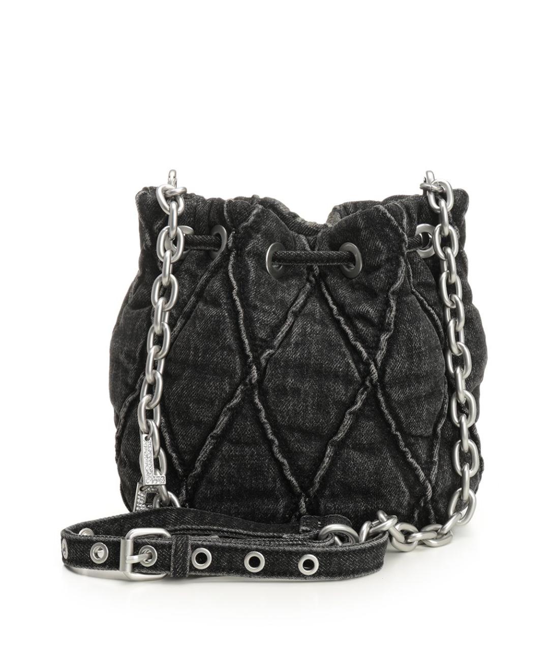 DIESEL Серая тканевая сумка через плечо, фото 3