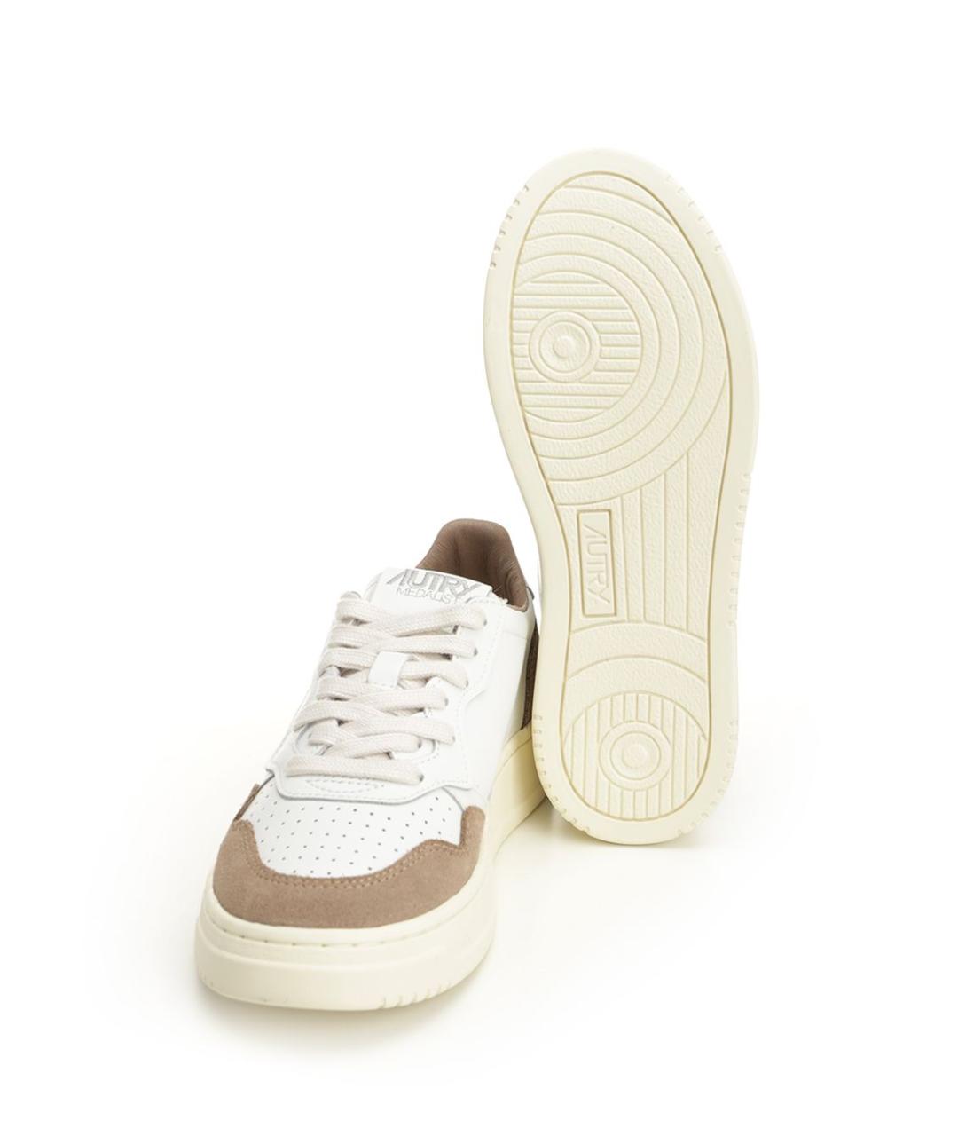 AUTRY Белые кожаные кроссовки, фото 5