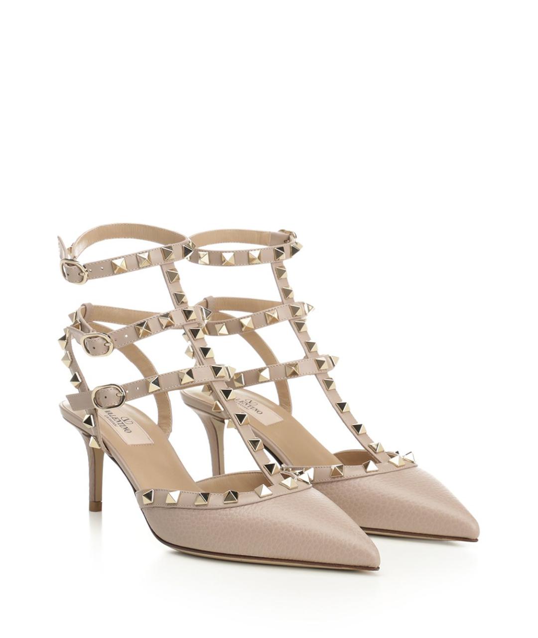 VALENTINO Розовые кожаные туфли, фото 2