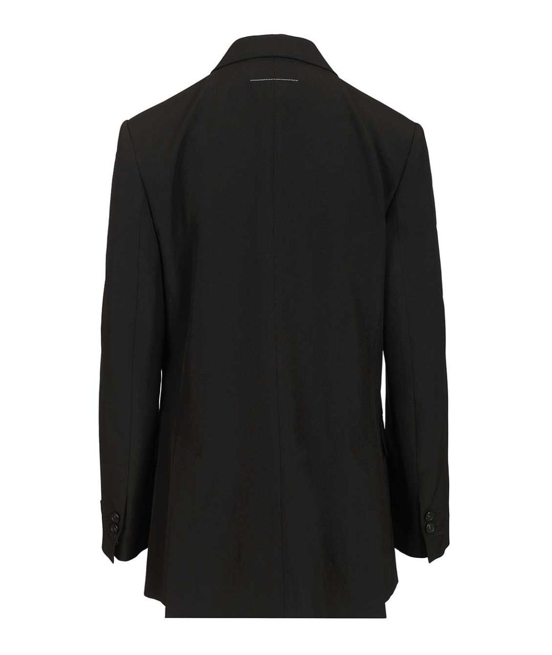 MM6 MAISON MARGIELA Черный полиэстеровый жакет/пиджак, фото 2