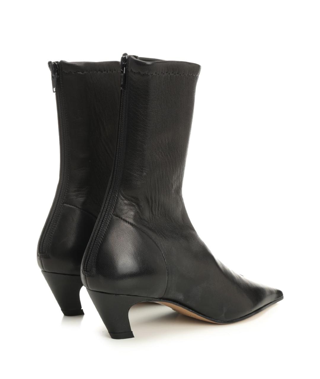 KHAITE Черные кожаные ботильоны, фото 3
