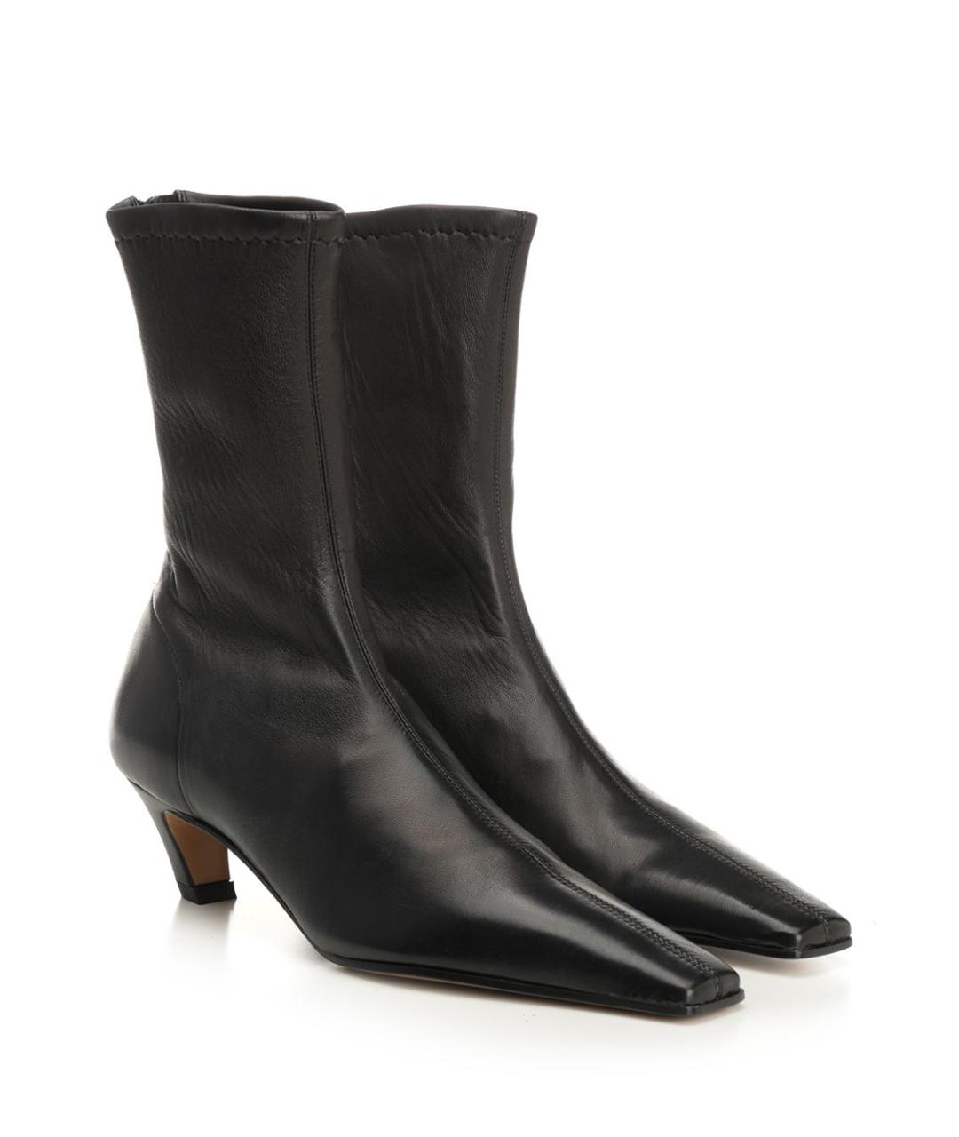 KHAITE Черные кожаные ботильоны, фото 2