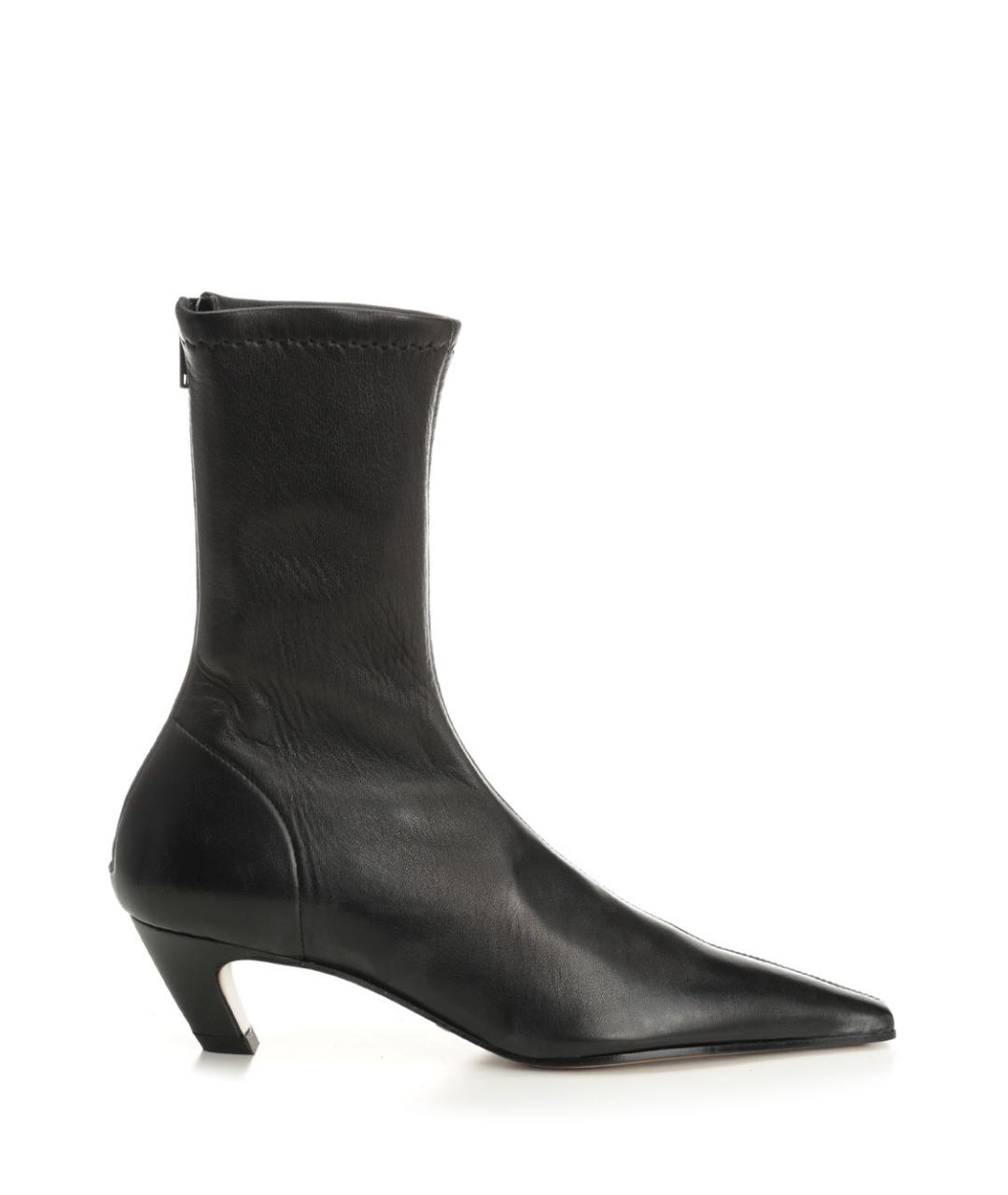KHAITE Черные кожаные ботильоны, фото 1