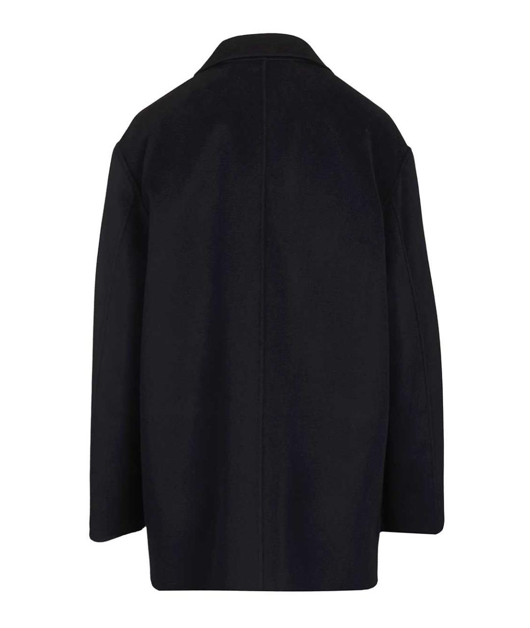 MAX MARA STUDIO Темно-синее шерстяное пальто, фото 2