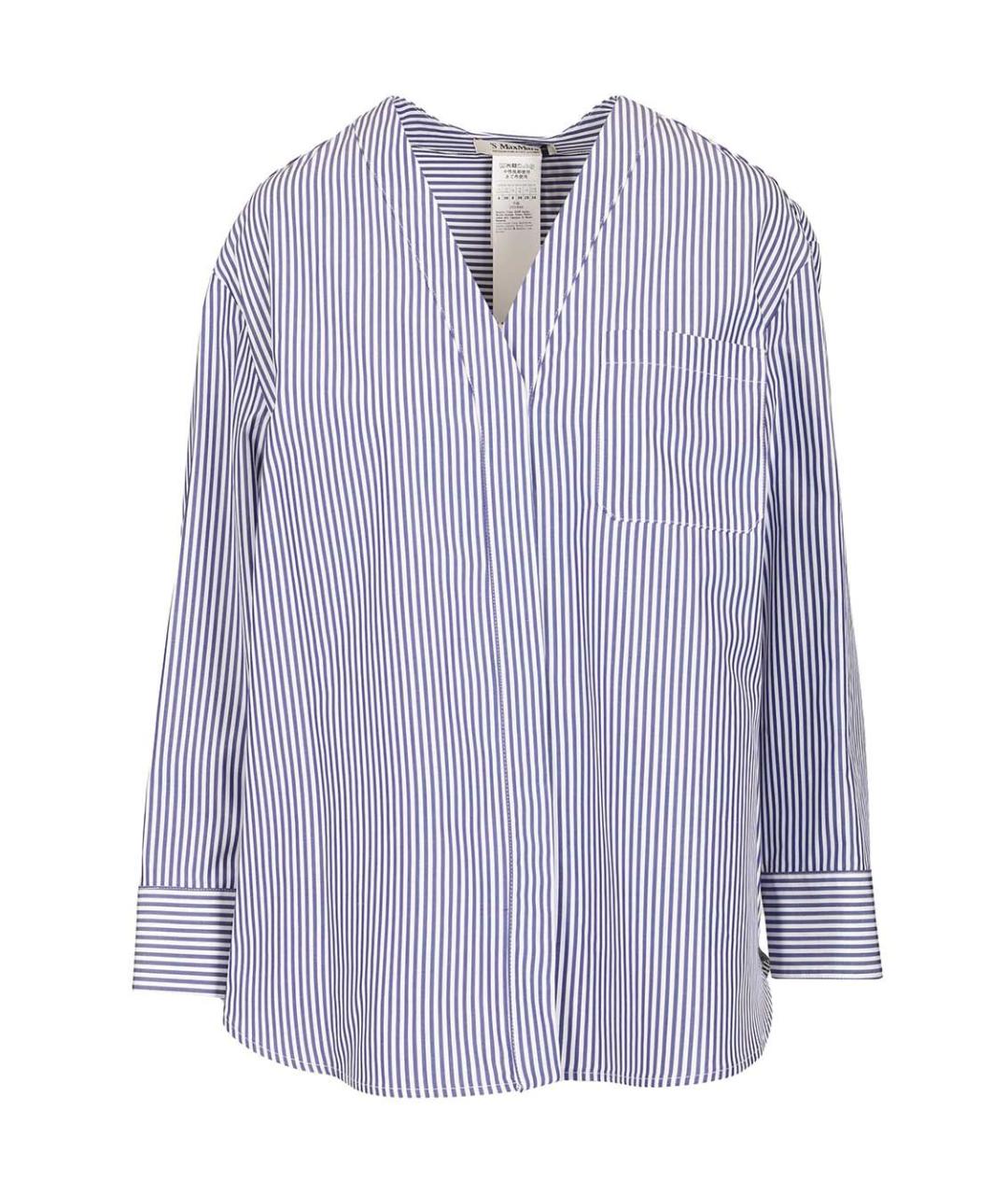 'S MAX MARA Мульти хлопковая рубашка, фото 1