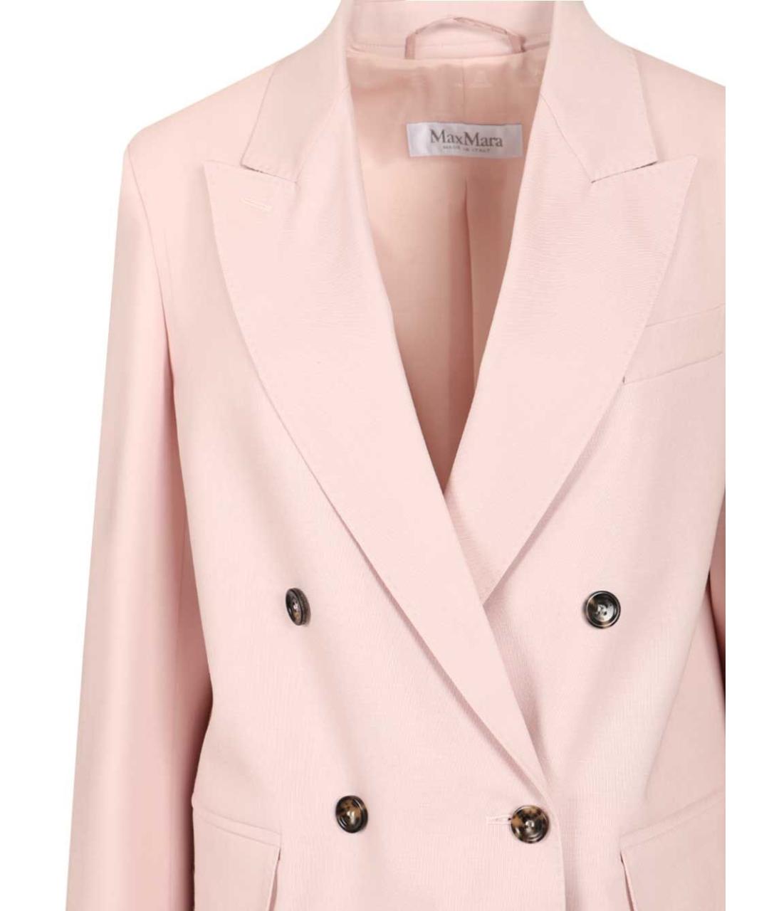MAX MARA Розовая шерстяная куртка, фото 4