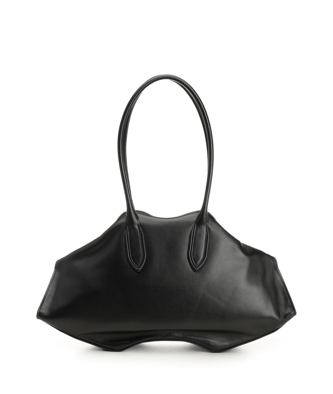 ALEXANDER MCQUEEN Черная кожаная сумка тоут, фото 3