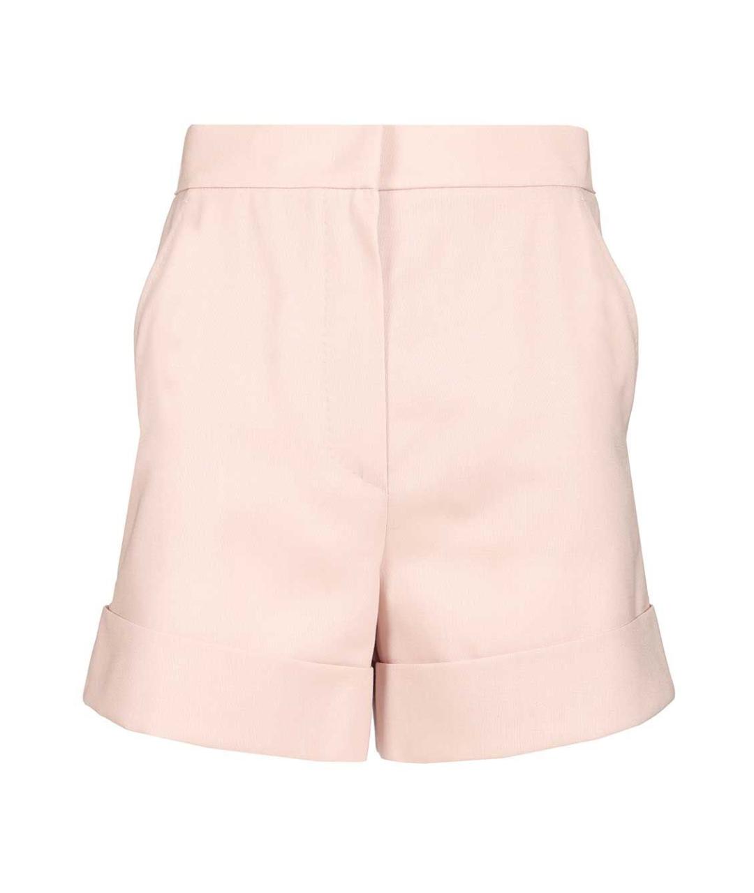 MAX MARA Розовые шерстяные шорты, фото 1