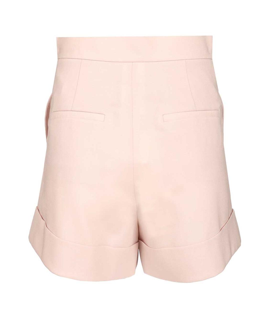 MAX MARA Розовые шерстяные шорты, фото 2