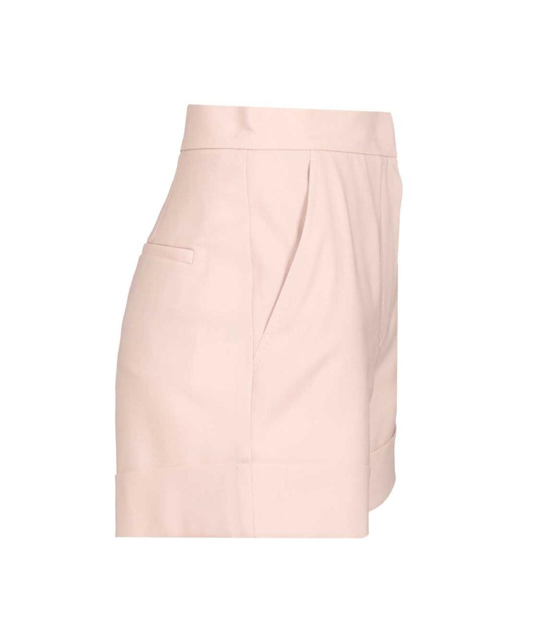 MAX MARA Розовые шерстяные шорты, фото 3
