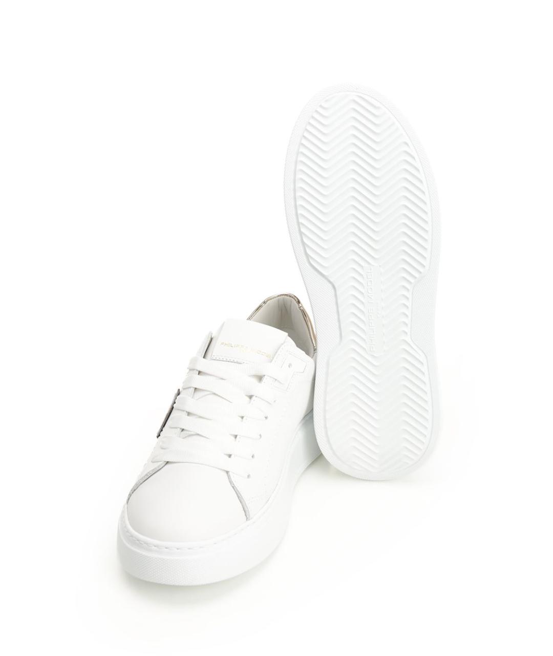 PHILIPPE MODEL Белые кожаные кроссовки, фото 5
