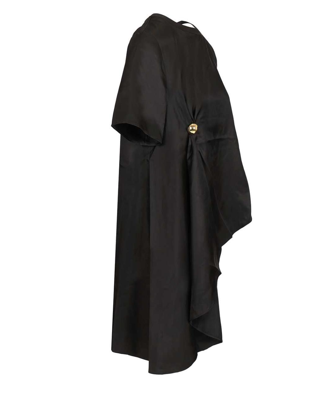 LOULOU STUDIO Черная шелковая блузы, фото 3