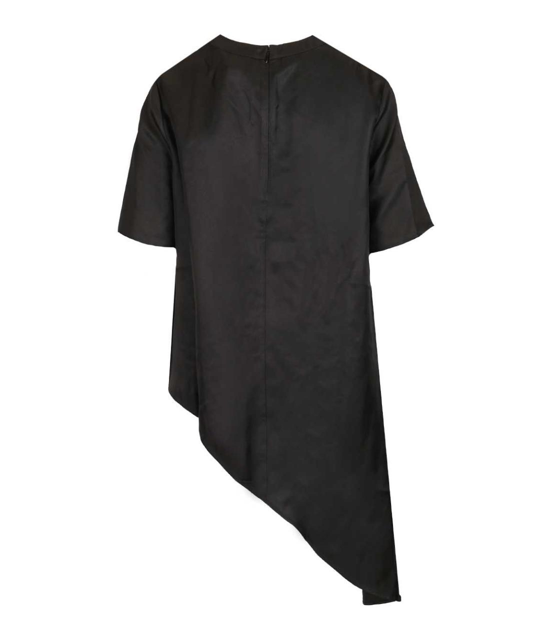 LOULOU STUDIO Черная шелковая блузы, фото 2