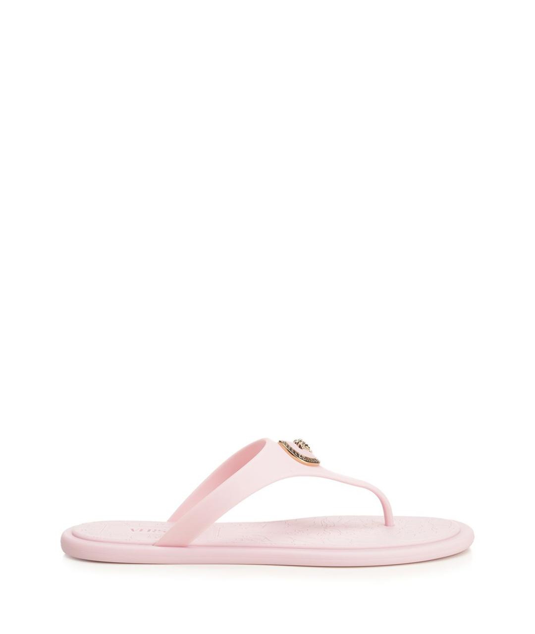 VERSACE Розовые резиновые шлепанцы, фото 1