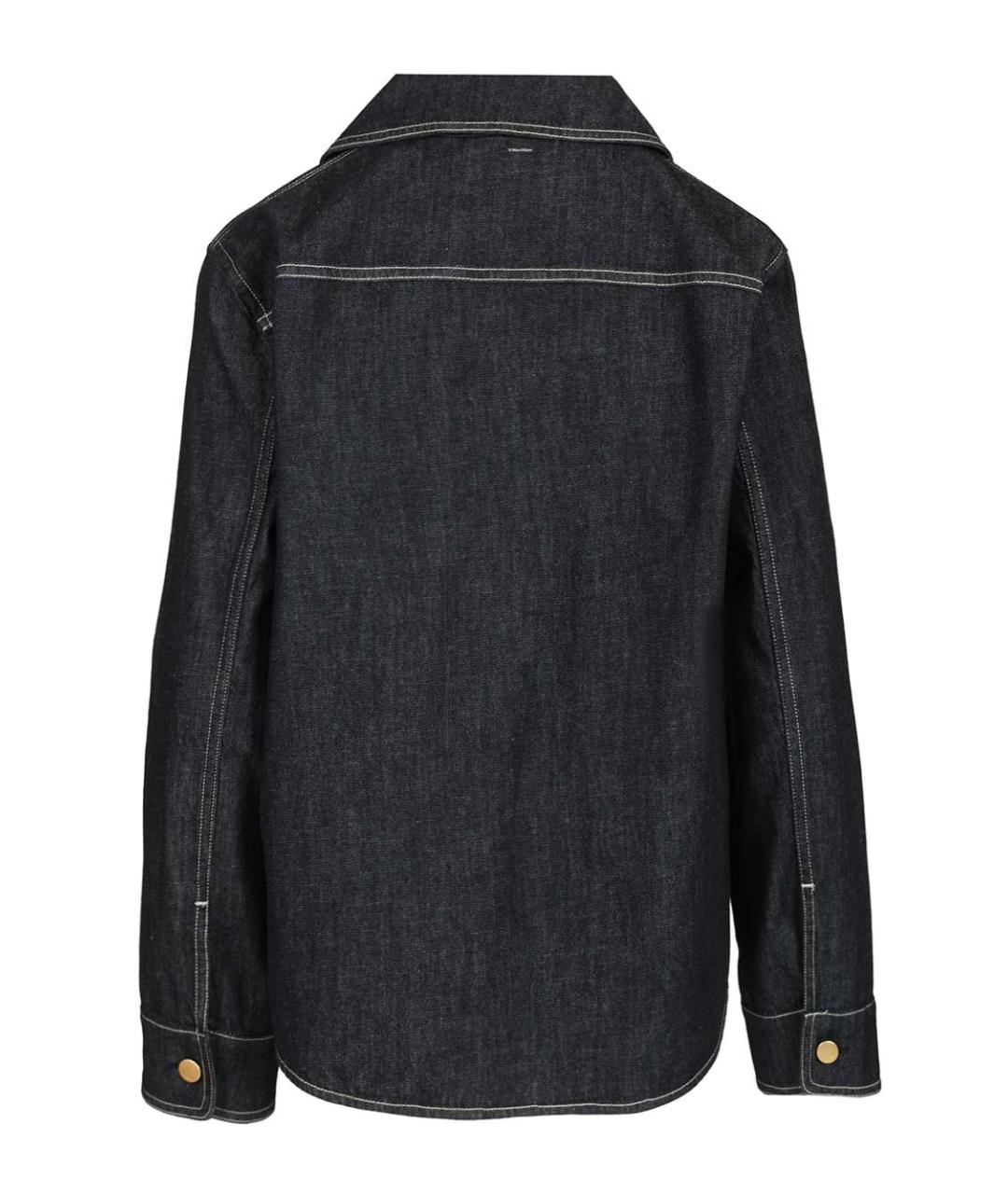 'S MAX MARA Темно-синяя хлопковая куртка, фото 2