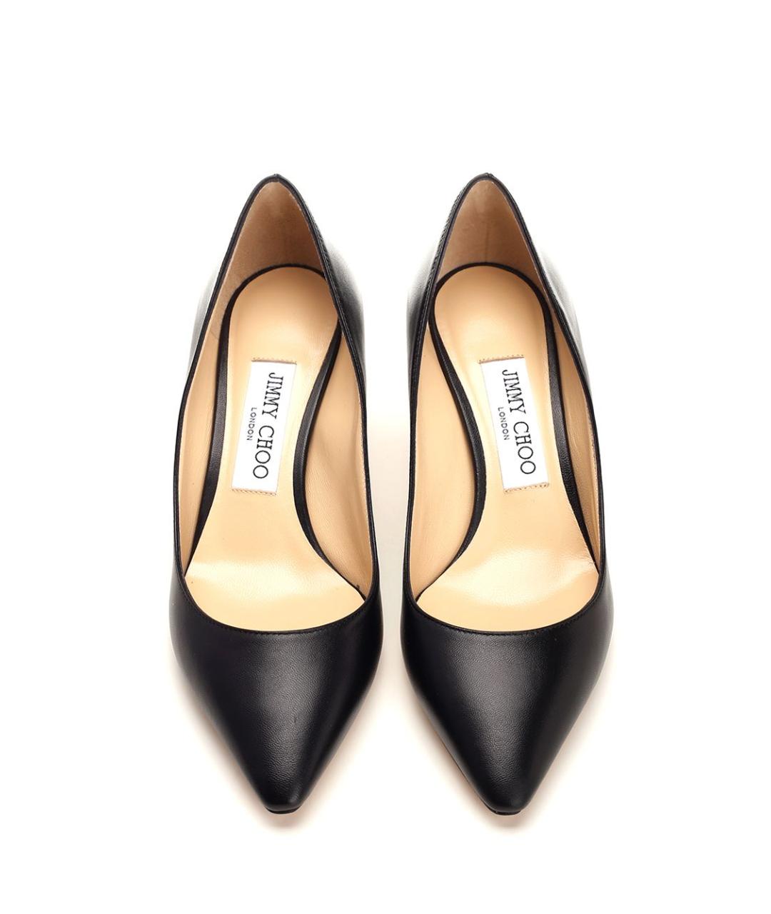 JIMMY CHOO Черные кожаные туфли, фото 5