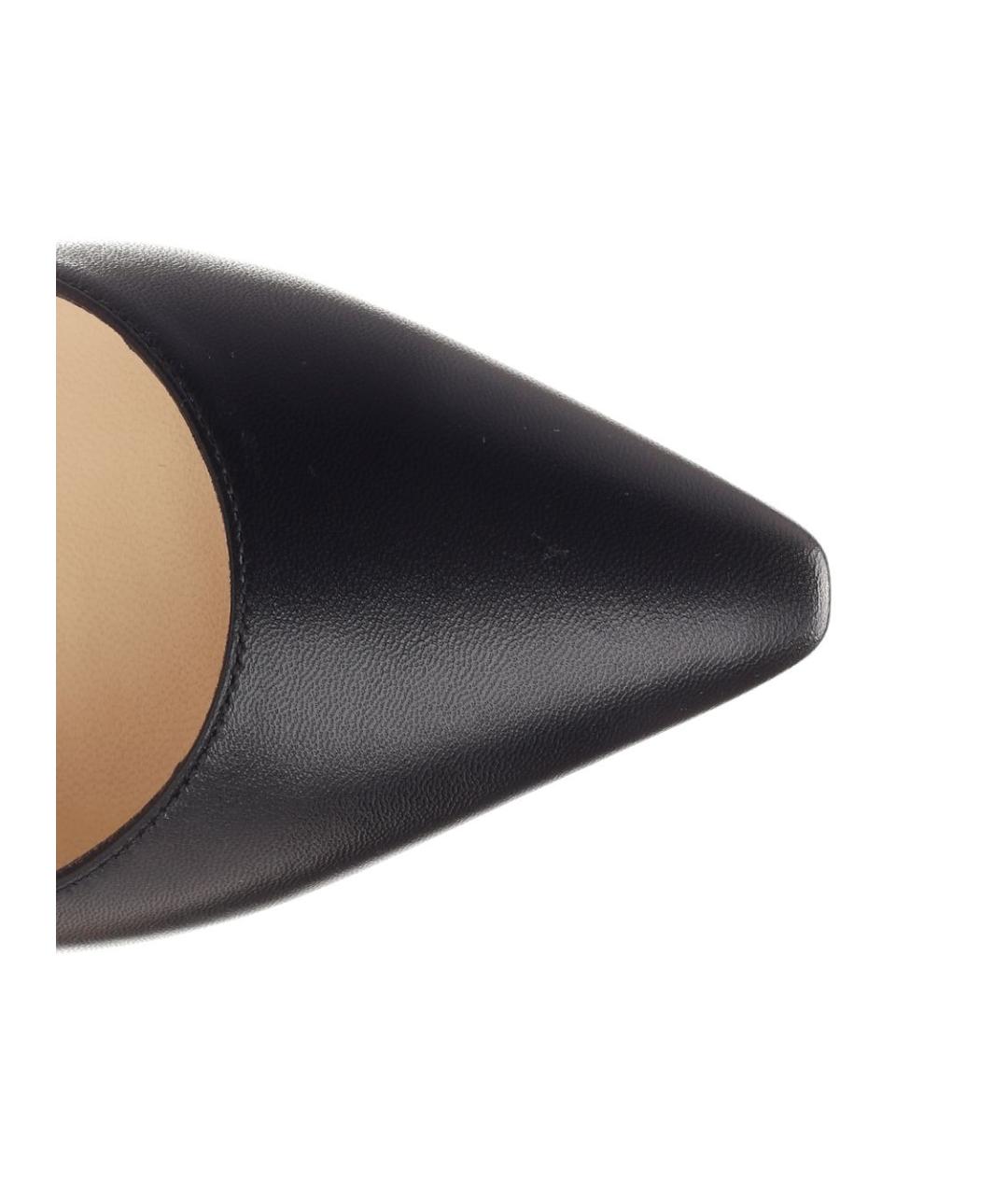 JIMMY CHOO Черные кожаные туфли, фото 4