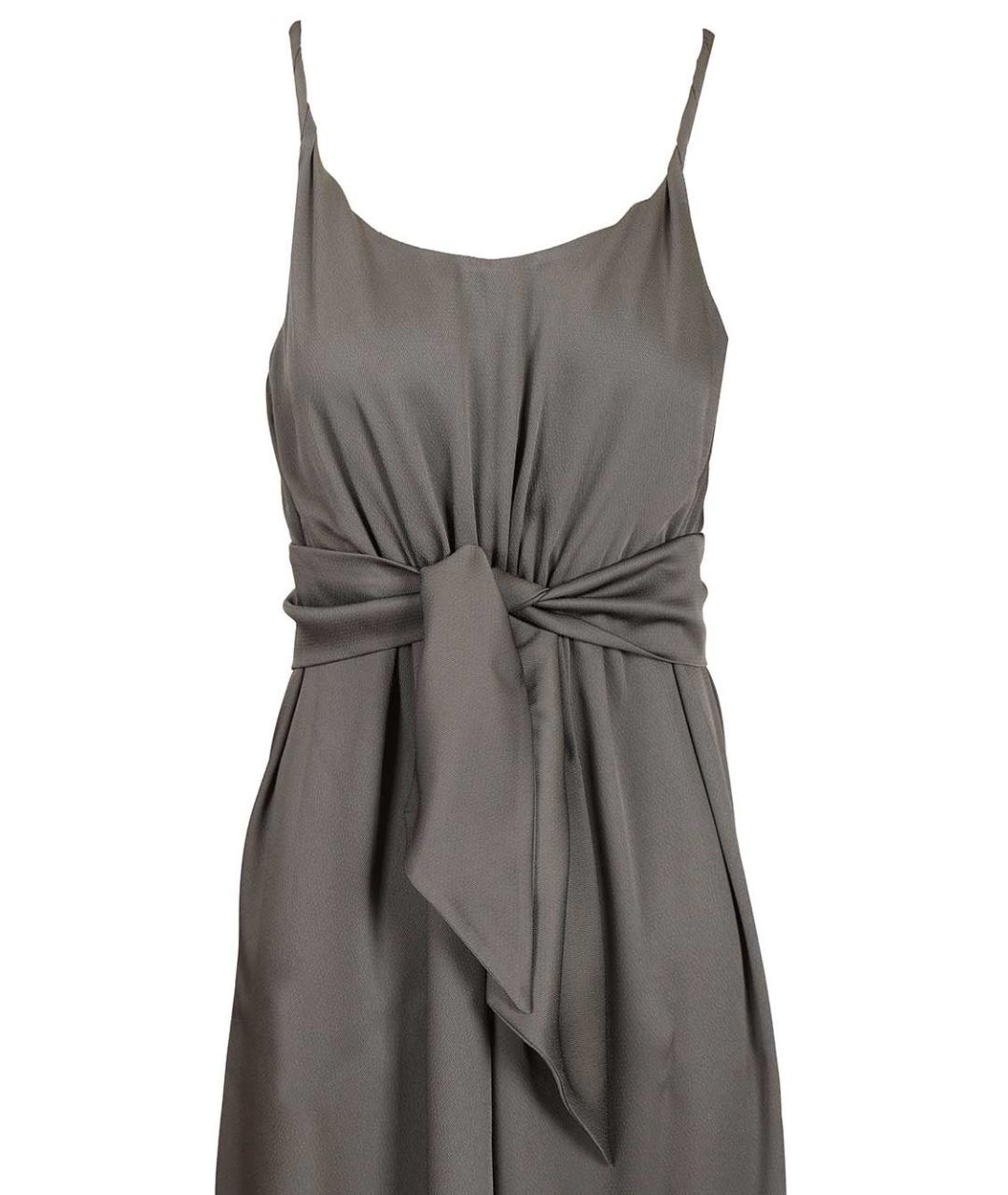 EMPORIO ARMANI Серое полиэстеровое платье, фото 4