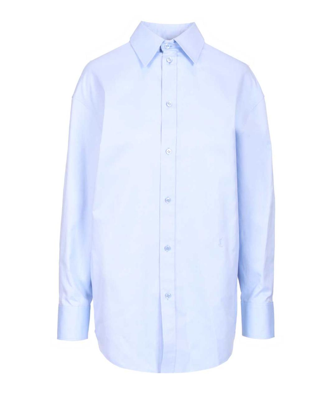 SAINT LAURENT Голубая хлопковая рубашка, фото 1