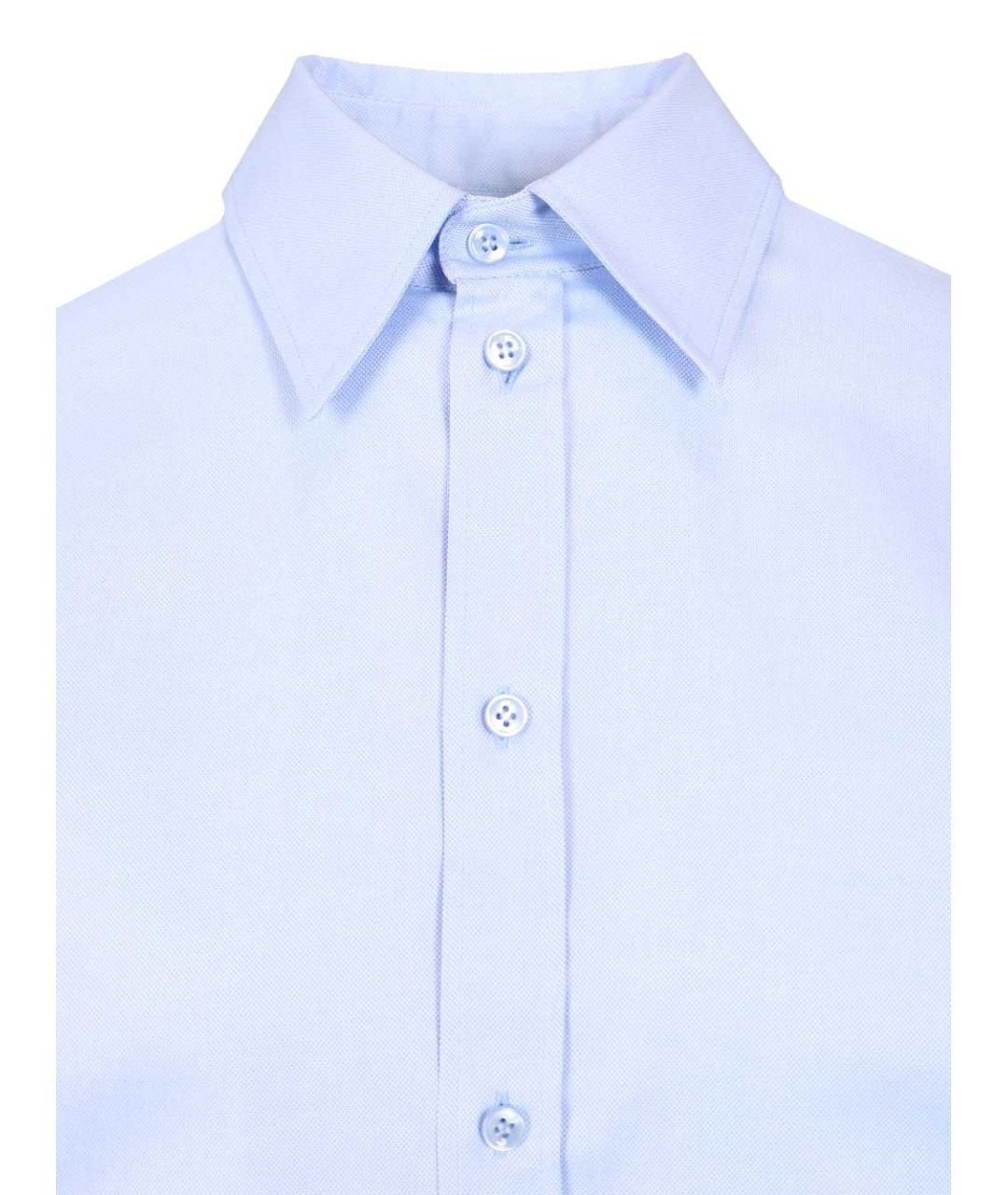 SAINT LAURENT Голубая хлопковая рубашка, фото 4