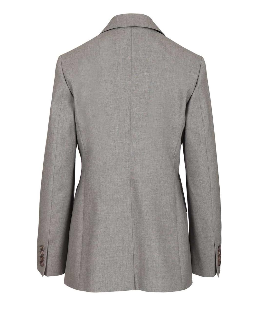 MAX MARA Серый шерстяной жакет/пиджак, фото 2