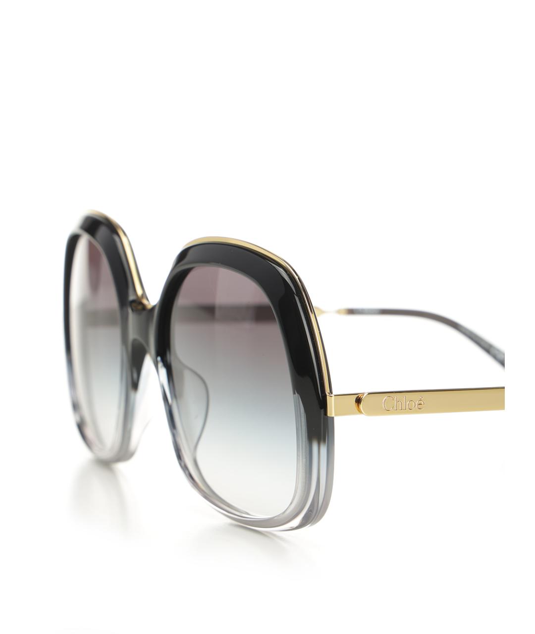 CHLOE Серые пластиковые солнцезащитные очки, фото 3