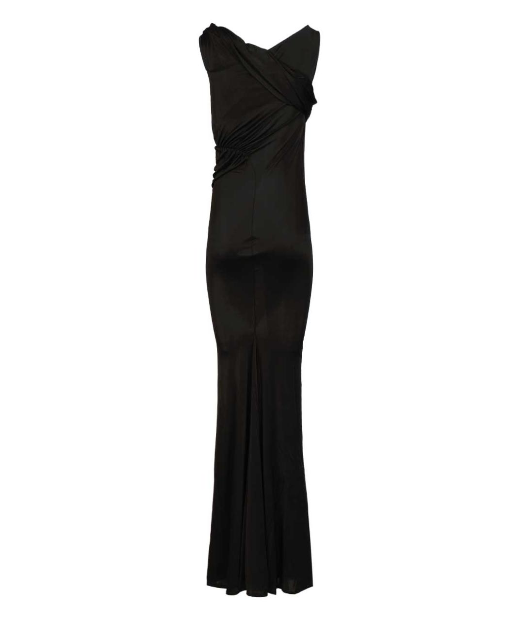 RICK OWENS Черное вискозное коктейльное платье, фото 2
