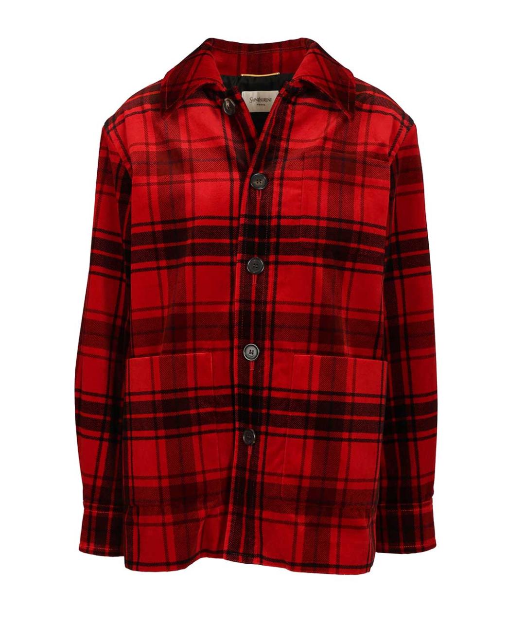 SAINT LAURENT Красная хлопковая куртка, фото 1