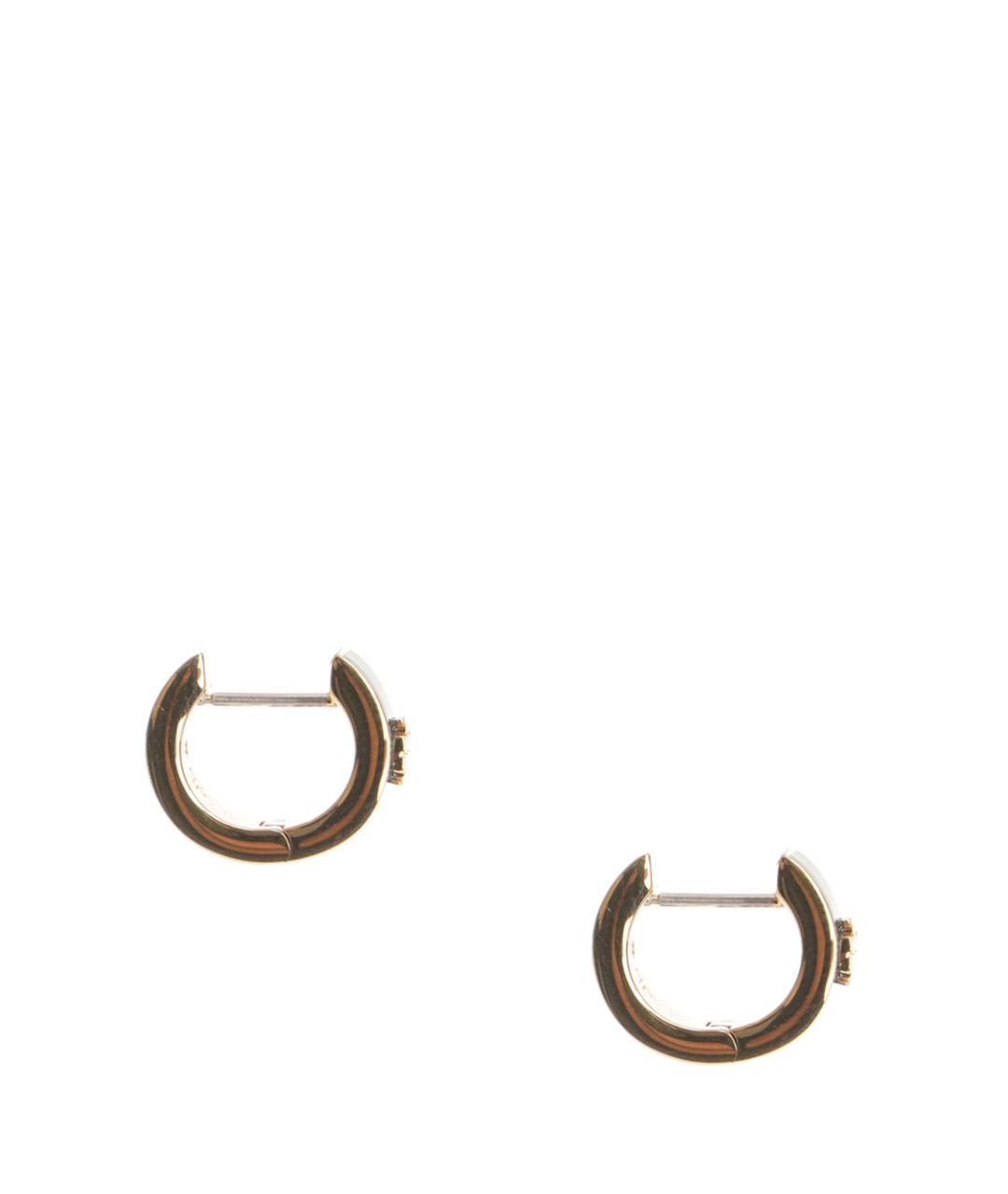 TORY BURCH Черные металлические серьги, фото 2