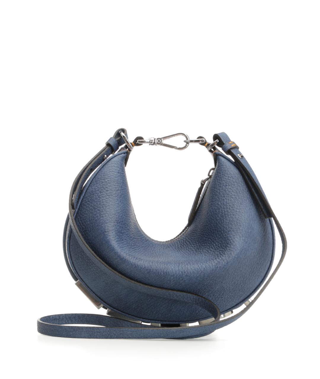 FENDI Голубая кожаная сумка через плечо, фото 3