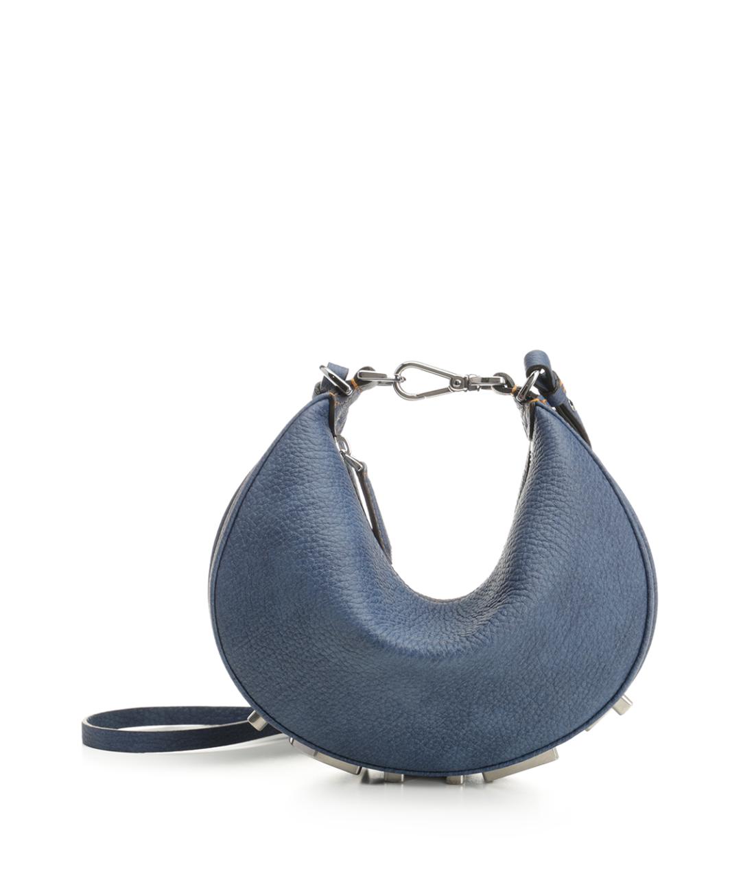 FENDI Голубая кожаная сумка через плечо, фото 1