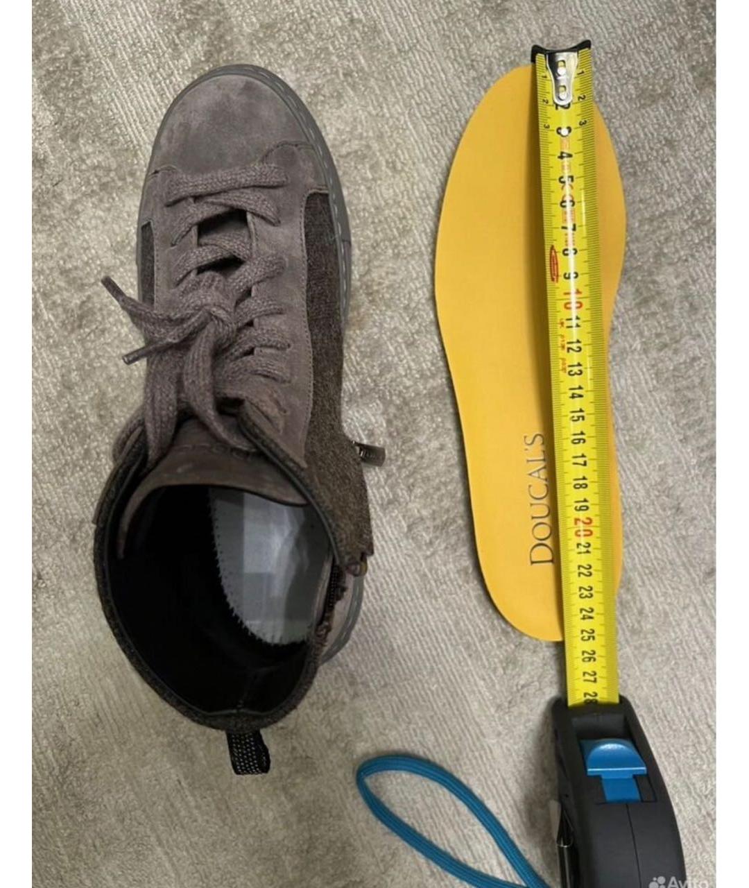 DOUCAL'S Коричневые текстильные кеды, фото 6