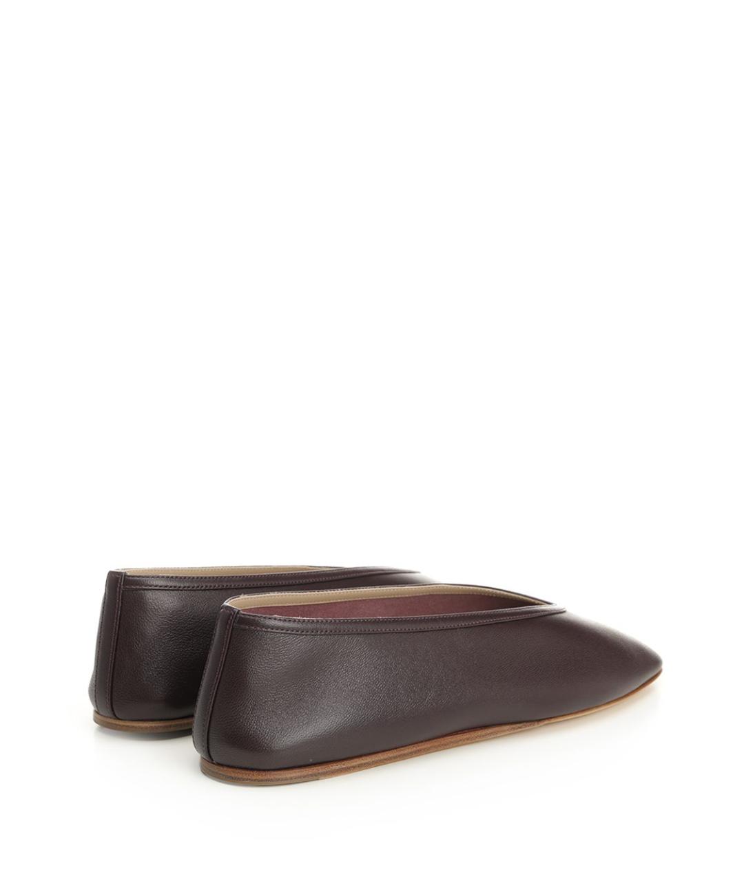 LE MONDE BERYL Фиолетовые кожаные балетки, фото 3