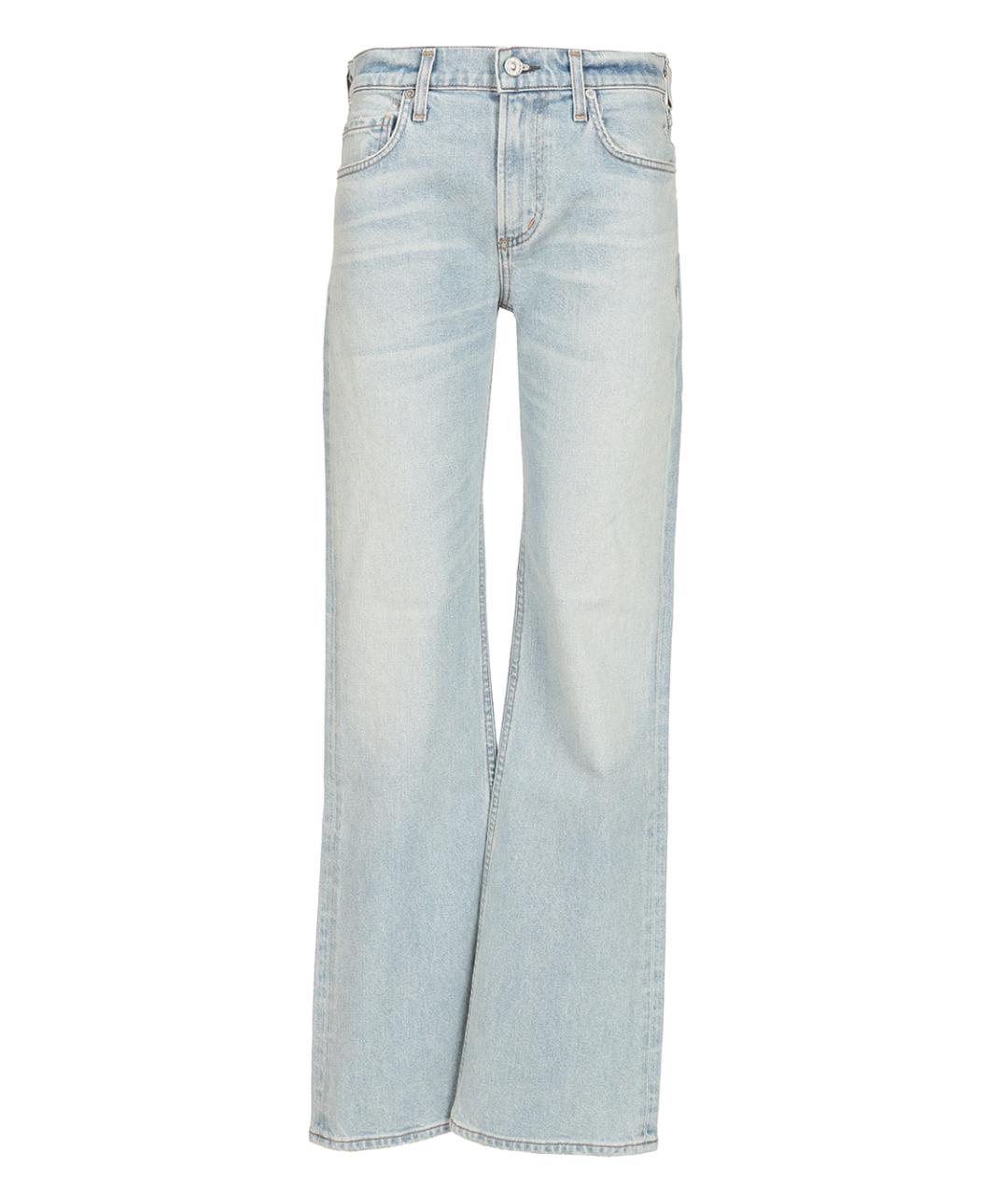 Citizien Of Humanity Голубые хлопковые прямые джинсы, фото 1