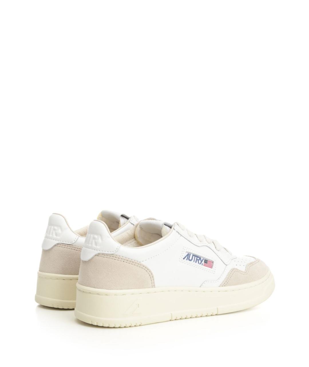 AUTRY Белые кожаные кроссовки, фото 3