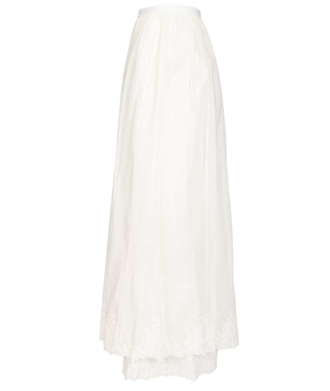 FORTE FORTE Белая хлопковая юбка миди, фото 3