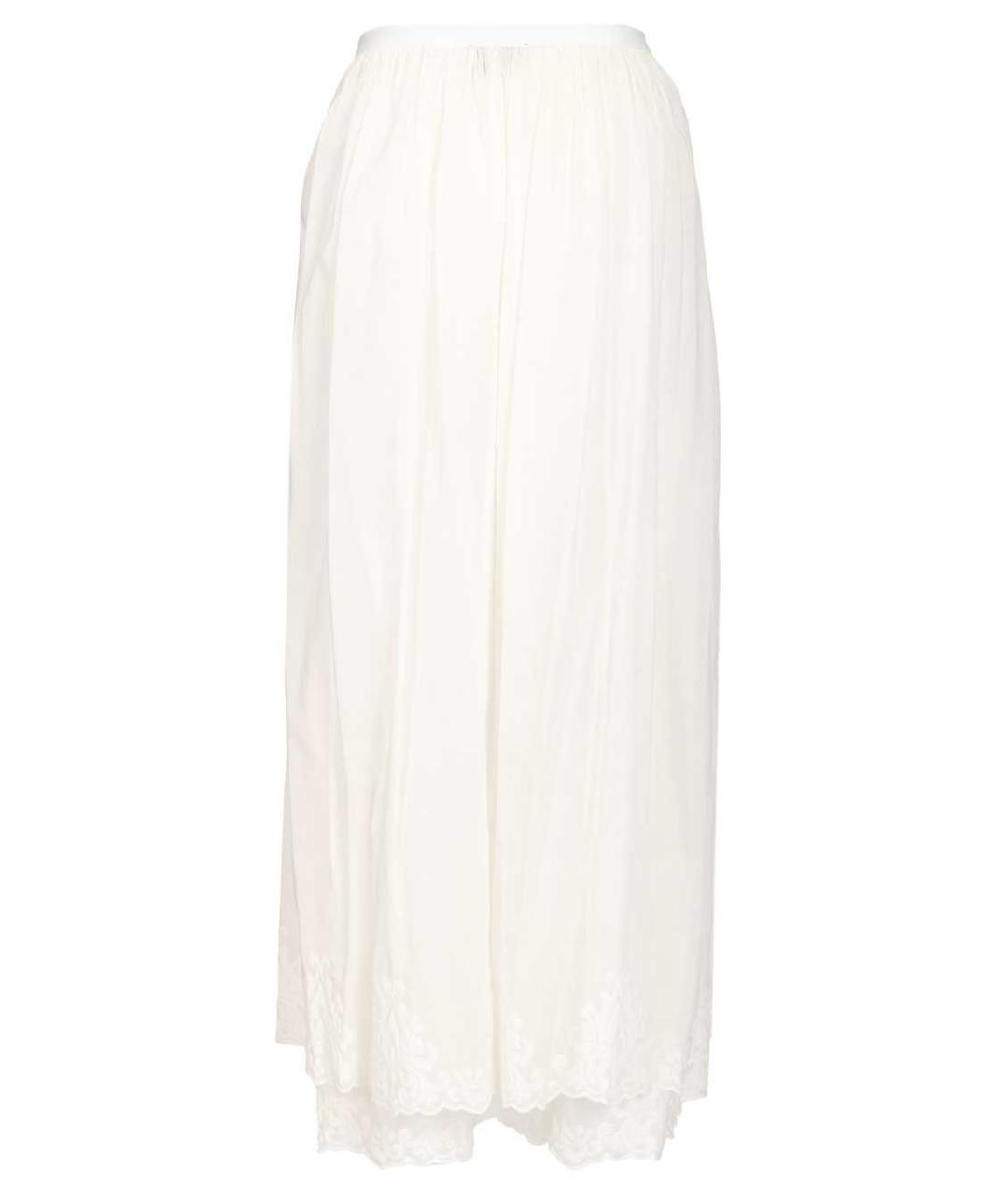FORTE FORTE Белая хлопковая юбка миди, фото 2