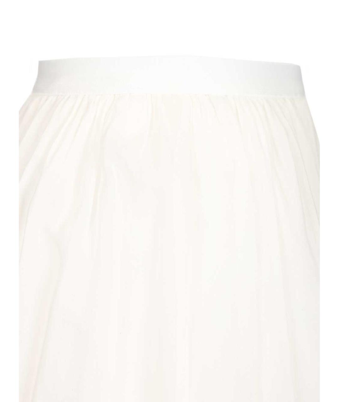 FORTE FORTE Белая хлопковая юбка миди, фото 5