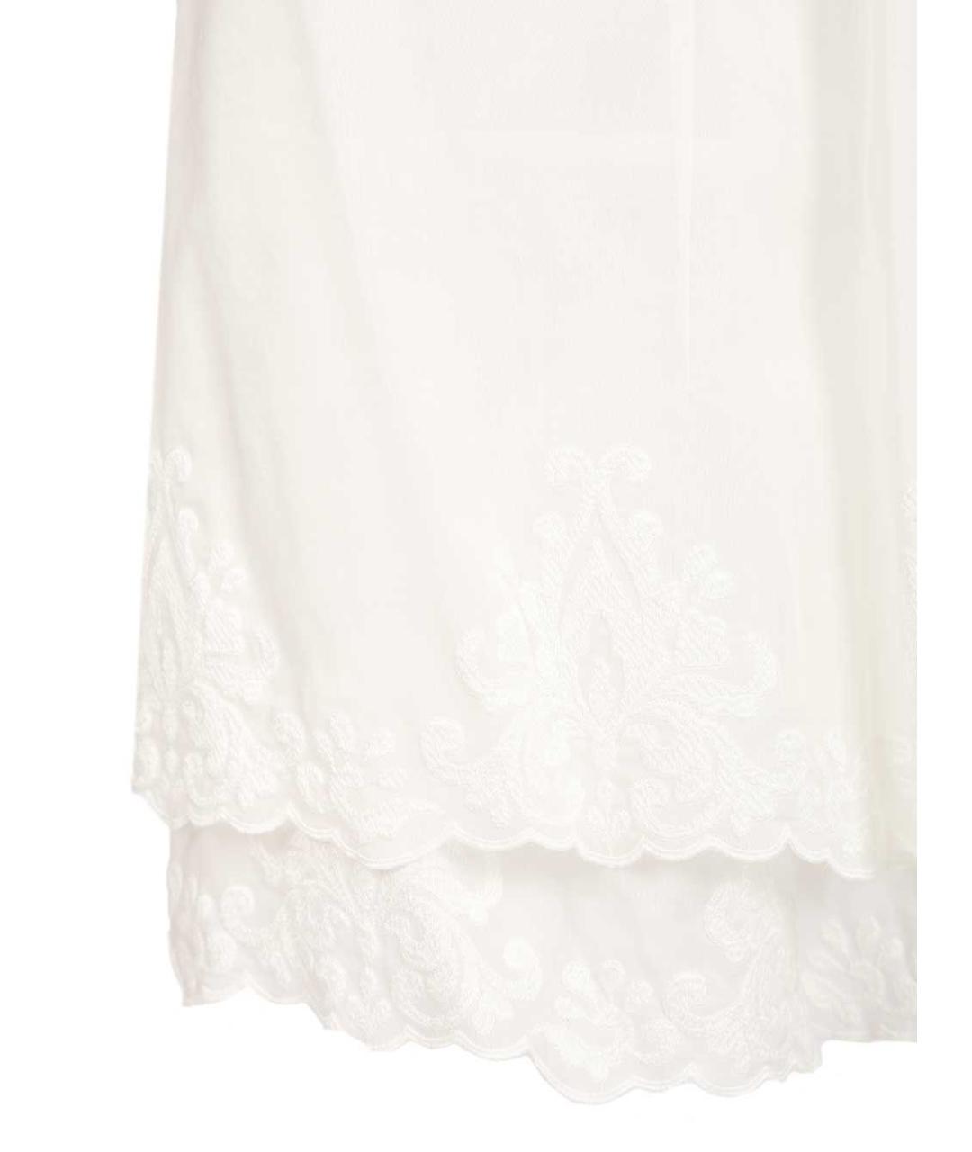 FORTE FORTE Белая хлопковая юбка миди, фото 4