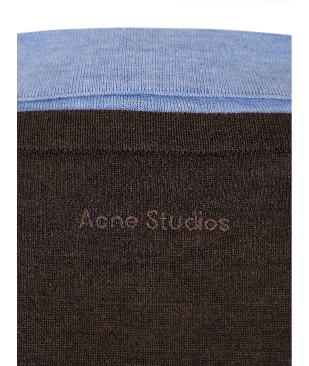 ACNE STUDIOS Коричневый шерстяной джемпер / свитер, фото 5
