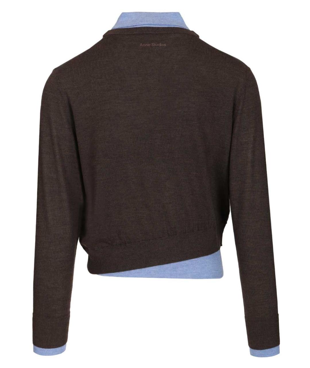 ACNE STUDIOS Коричневый шерстяной джемпер / свитер, фото 2