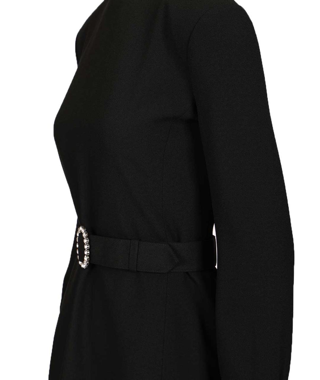 SAINT LAURENT Черное вискозное коктейльное платье, фото 3