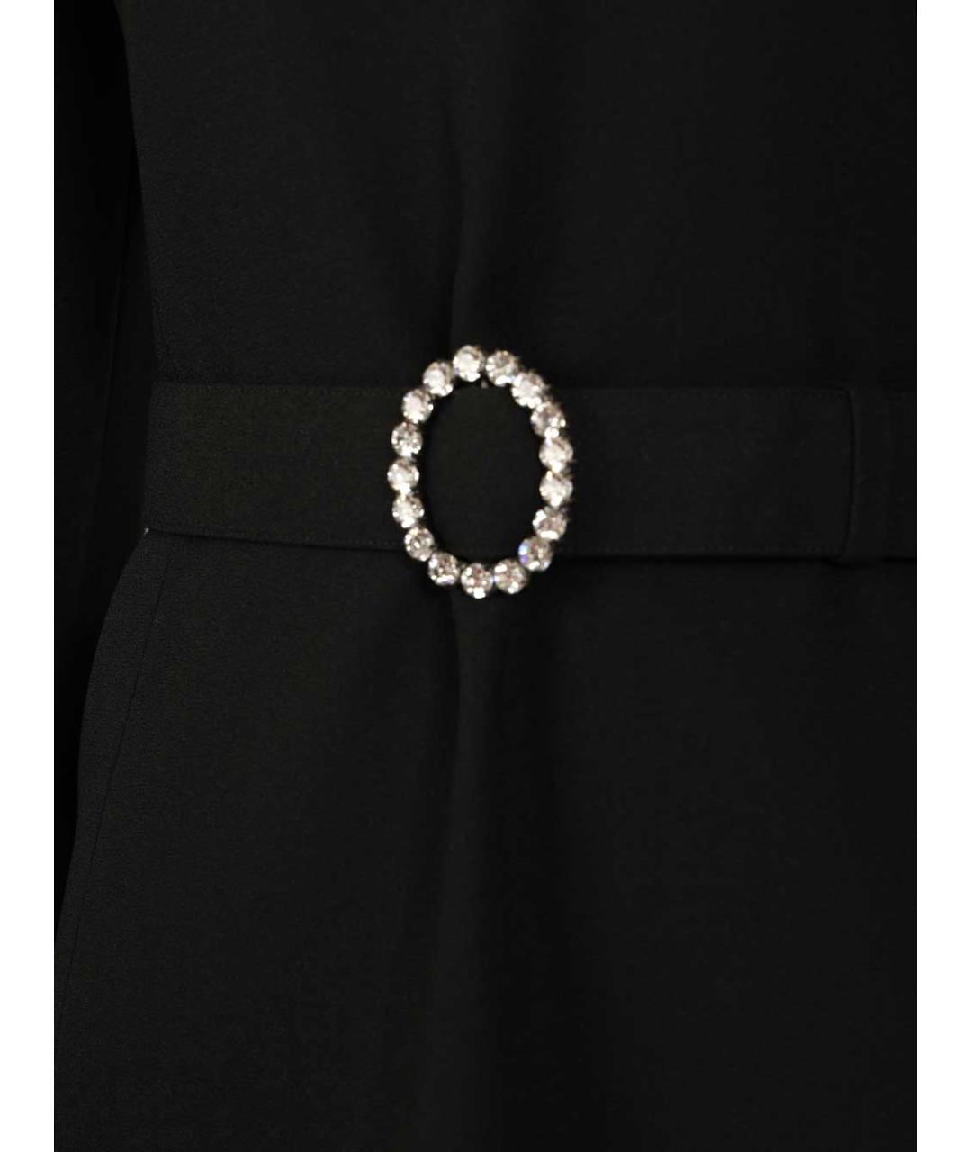 SAINT LAURENT Черное вискозное коктейльное платье, фото 4